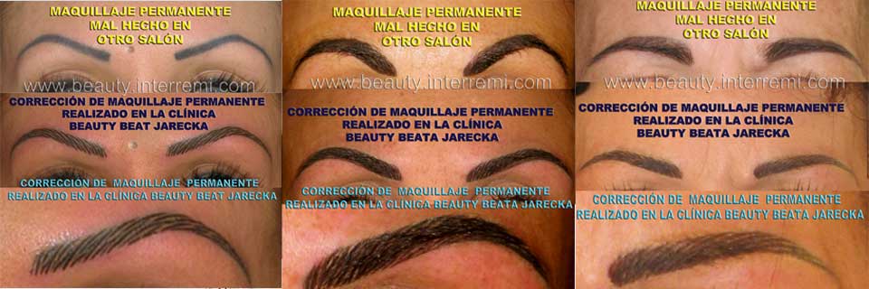 CORRECIÓN MICROPIGMENTACION y MAQUILLAJE PERMANENTE - MAL ECHO EN OTRO SALON 