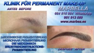 DAUERHAFTES MAKE UP AUGENLIDER MÁLAGA Expert bietet Ihnen ein perfektes Permanent Make-up TÄTOWIERUNG AUGENBRAUEN 